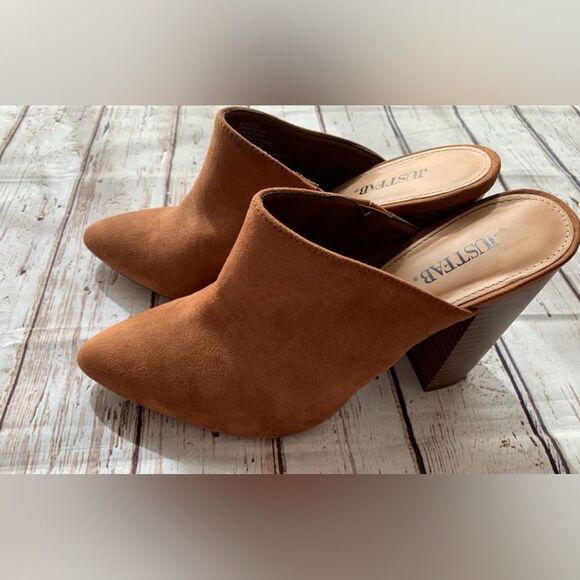 Justfab Mod Block Heeled Mule Size 6 - Picture 6 of 8